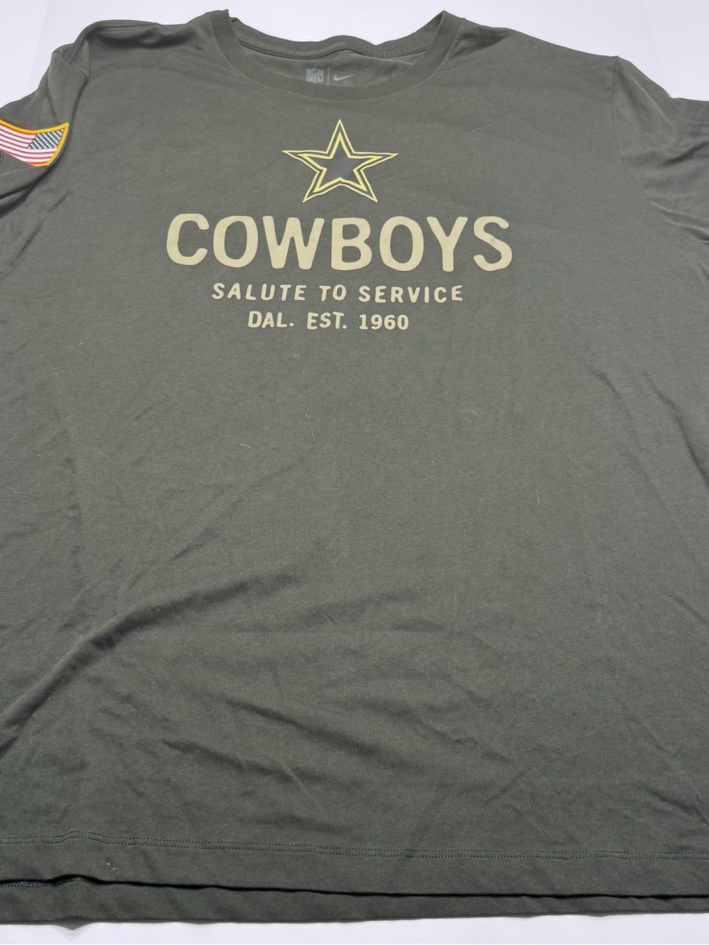 Nike Cowboys Salute to Service Short Sleeve Tee - Olive
